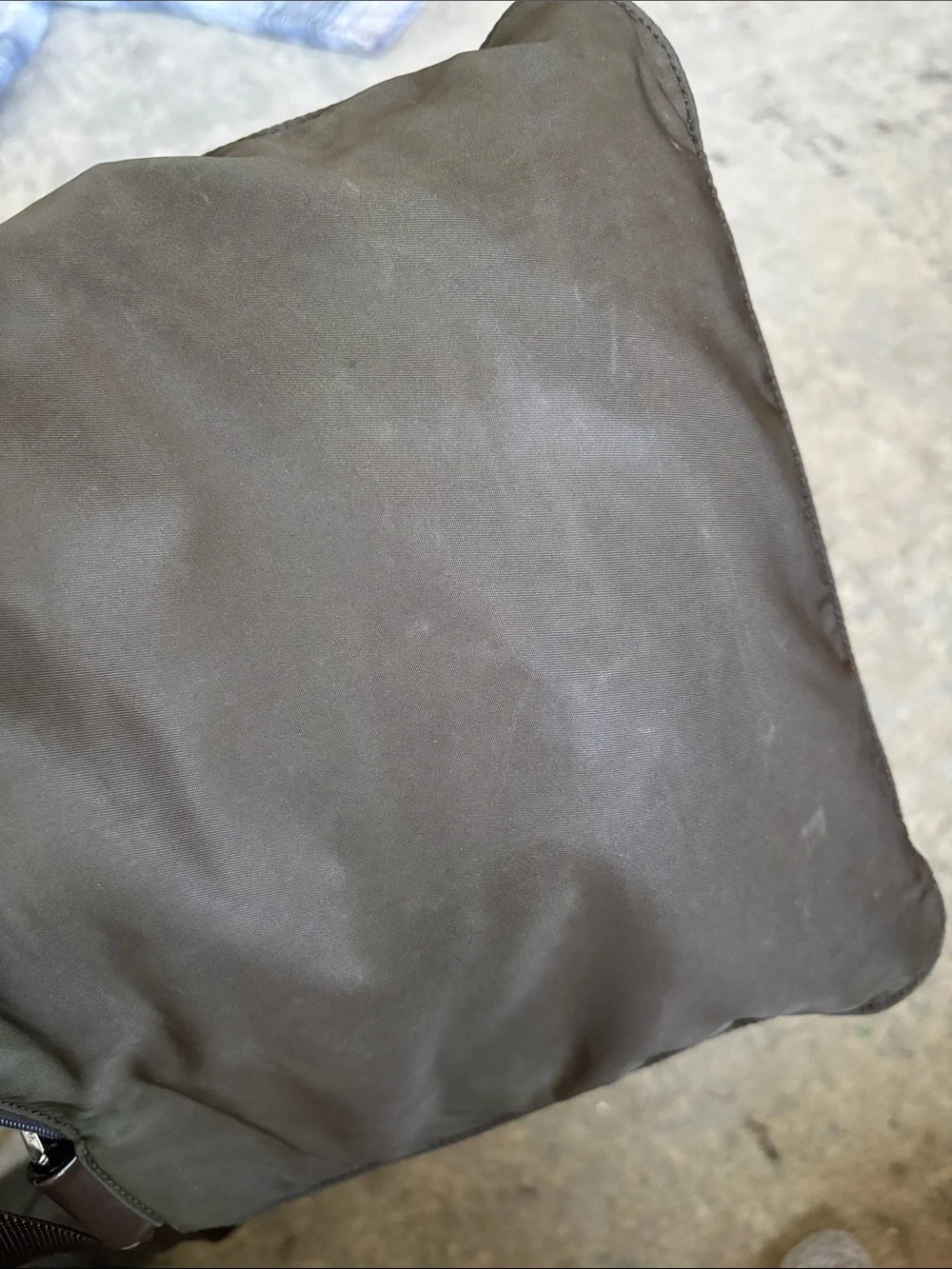Prada Tessuto Olive/Brown Nylon Crossbody Messenger Bag